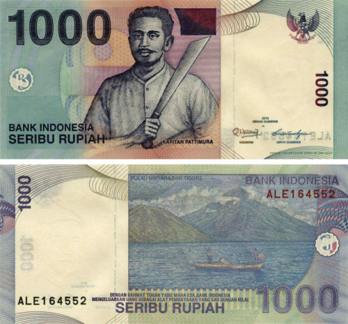 фото Индонезия 1000 рупий 2013 UNC (P141)