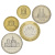 фото Иран набор из 5 монет UNC 5, 10, 50, 100, 250 риалов