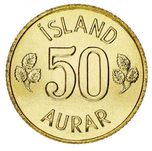 фото Исландия 50 эйре 1973 F-VF
