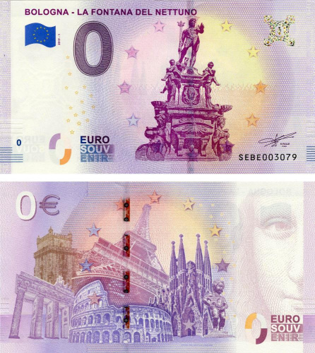 фото Италия 0 ЕВРО 2019 «Болония. Фонтан Нептуна» UNC
