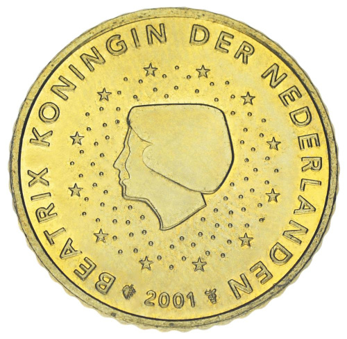 фото Нидерланды 50 евроцентов 2001 UNC