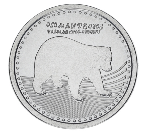 фото Колумбия 50 песо 2021 UNC Медведь