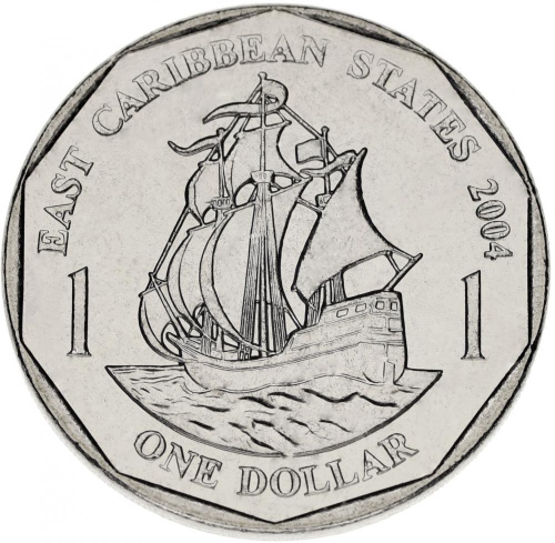 фото Восточные Карибы 1 доллар 2000-2008 UNC
