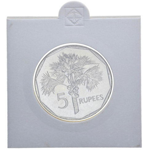 фото Сейшельские острова 5 рупий 2007 UNC Пальма