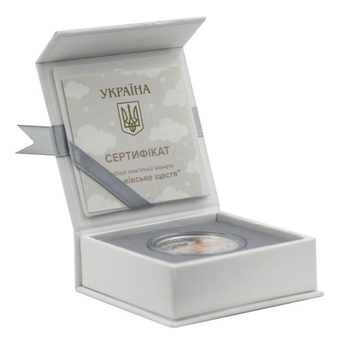 фото Украина 5 гривен 2024 Серебро UNC Родительское счастье (Ag 925, пол-унции, 15,55 грамм)