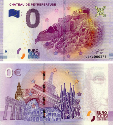 фото Франция 0 ЕВРО 2017 UNC Замок Пейрепертюз