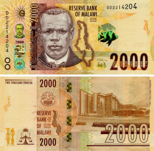 фото Малави 2000 квача 2022 UNC (PW70)
