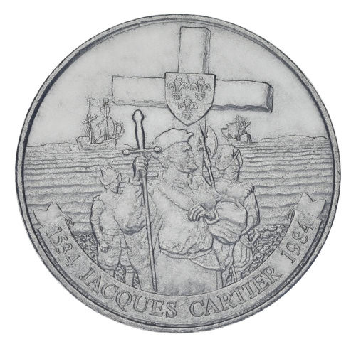фото Канада 1 доллар 1984 F-VF 450 лет с момента открытия Гаспе
