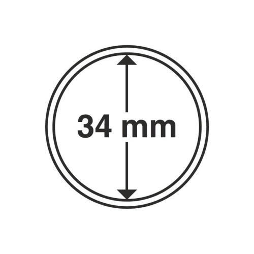 фото Капсула для монеты 34 мм, Leuchtturm
