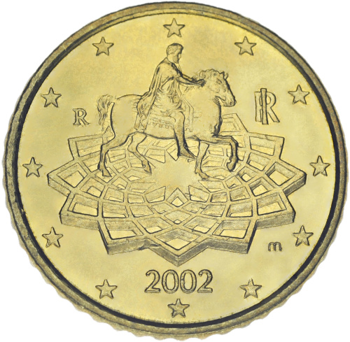 фото Италия 50 евроцентов 2002 UNC
