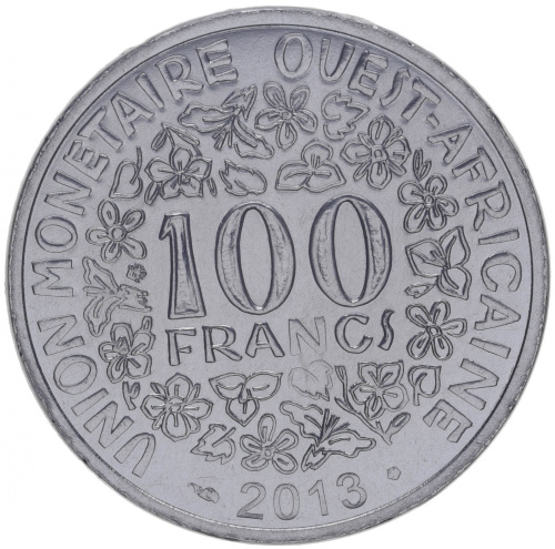 фото Западная Африка 100 франков 2013 UNC (KM#4)
