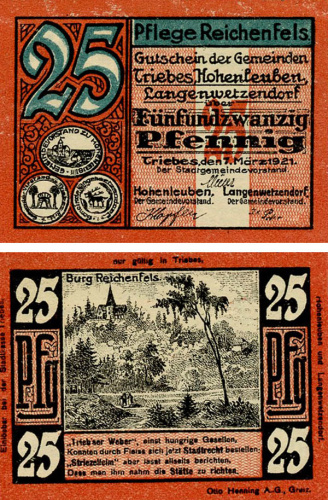 фото Германия Нотгельд  25 пфеннигов 1920 F-VF Мекленбург