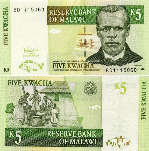 фото Малави 5 квача 2005 UNC (P36c)