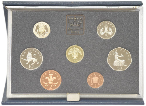 фото Великобритания набор из 8 монет 1987 Proof