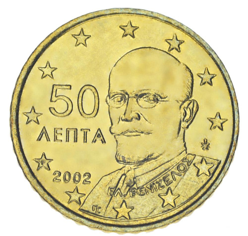 фото Греция 50 евроцентов 2002 UNC