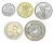 фото Колумбия набор из 5 монет 2023-2026 UNC Животные 50, 100, 200, 500, 1000 песо