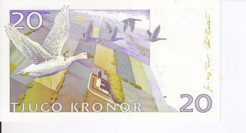 фото Швеция 20 крон 1997 UNC (P61)