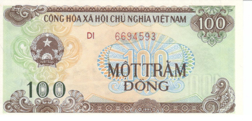 фото Вьетнам 100 донг 1991 UNC (P105)