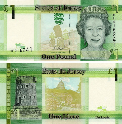 фото Джерси 1 фунт 2018 UNC (P32b)