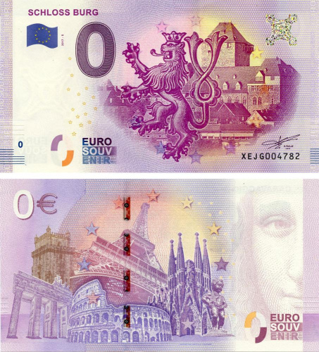фото Германия 0 ЕВРО 2017 UNC Замок Бург
