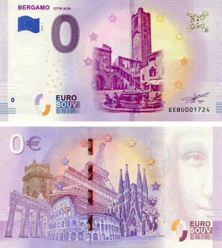 фото Италия 0 ЕВРО 2019 «Город Бергамо» UNC