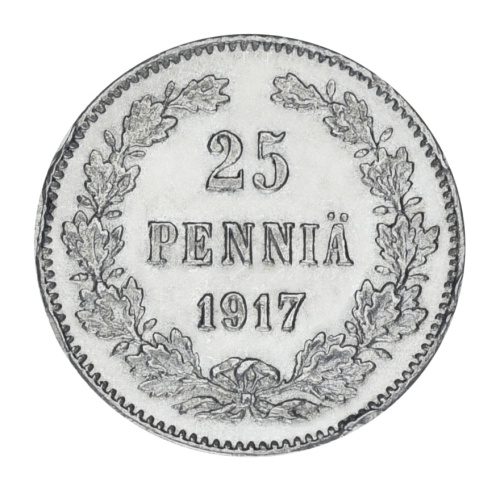 фото Финляндия 25 пенни 1917 Серебро F-VF