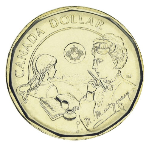 фото Канада 1 доллар 2024 UNC Канадская писательница - Люси Монтгомери