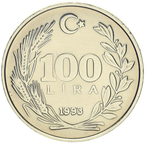 фото Турция 100 лир 1993 UNC