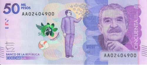 фото Колумбия 50000 песо 2015 UNC (P462)