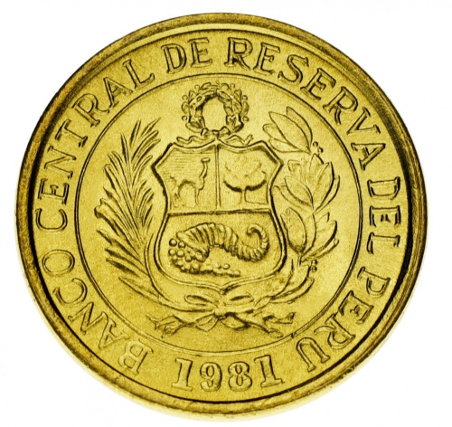 фото Перу набор из 8 монет 1975-1981 F-VF 10, 20 сентаво, 0,5, 1, 1, 5, 5, 10 солей
