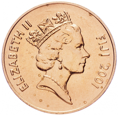 фото Фиджи 2 цента 2001 VF (KM#50a)