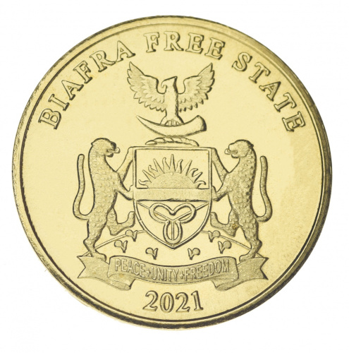 фото Биафра 10 шиллингов 2021 UNC Горилла