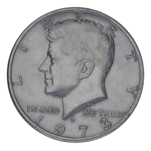 фото США 50 центов (халф) 1973 F-VF Джон Кеннеди