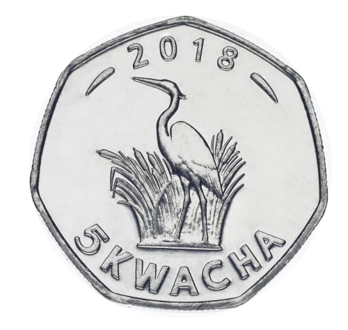 фото Малави 5 квача 2018 UNC Птица Цапля