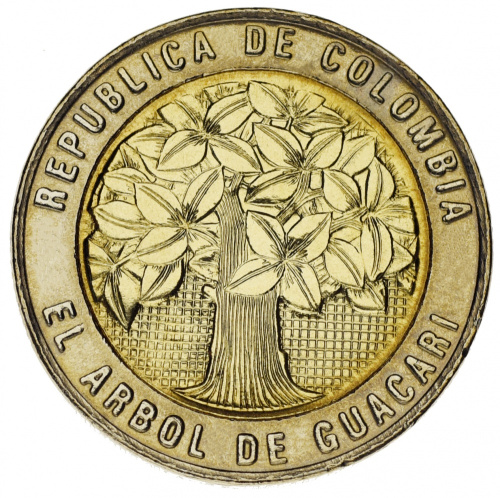 фото Колумбия набор из 5 монет 1994-2012 AU-UNC 20, 50, 100, 200, 500 песо