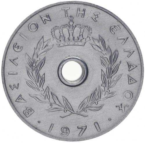 фото Греция 10 лепт 1971 XF (KM#78)