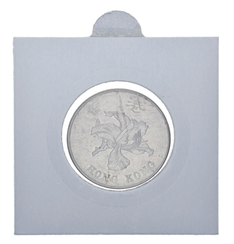 фото Гонконг 1 доллар 1997 F-VF Цветок