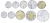 фото Сан-Марино набор из 10 монет 1990 UNC 1, 2, 5, 10, 20, 50, 100, 200, 500, 1000 лир (серебро)