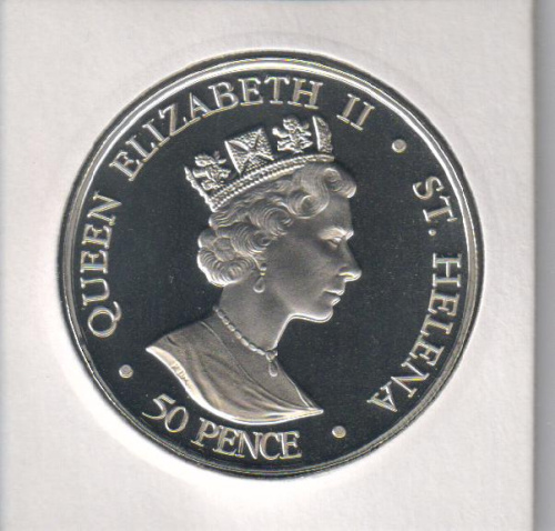 фото Остров Святой Елены 50 пенсов 2005 UNC
