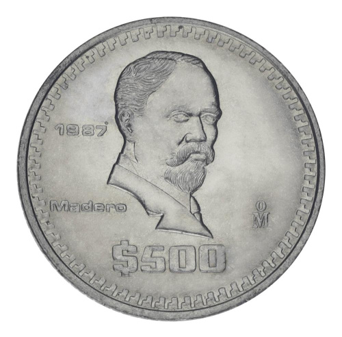 фото Мексика 500 песо 1987 AU-UNC
