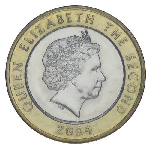 фото Фолклендские острова 2 фунта 2004 Биметалл UNC