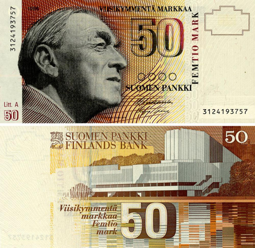 фото Финляндия 50 марок 1986 UNC (P118a(38))