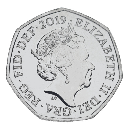 фото Великобритания 50 пенсов 2019 UNC Шерлок Холмс