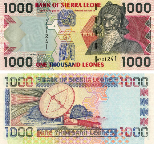 фото Сьерра-Леоне 1000 леоне 2003 UNC (P24)