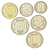 фото Югославия набор из 6 монет 1993 AU-UNC 1, 2, 5, 10, 50, 100 динаров