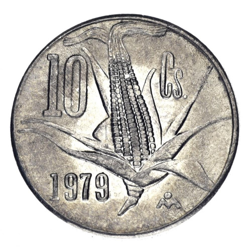 фото Мексика 10 сентаво 1979 F-VF