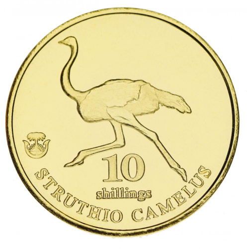 фото Биафра 10 шиллингов 2020 UNC Страус