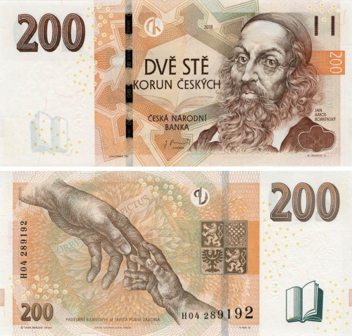 фото Чехия 200 крон 2018 UNC (P19)
