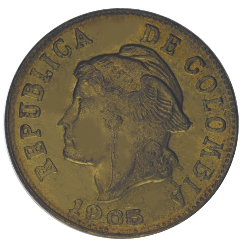 фото Колумбия 2 сентаво 1965 F-VF