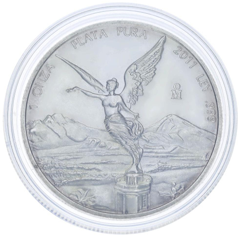 фото Мексика 1 песо 2011 Серебро UNC Свобода (унция)